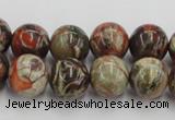 CRA152 15.5 inches 12mm round rainforest agate beads wholesale