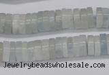 CRB1002 15.5 inches 2*6mm heishi aquamarine beads wholesale