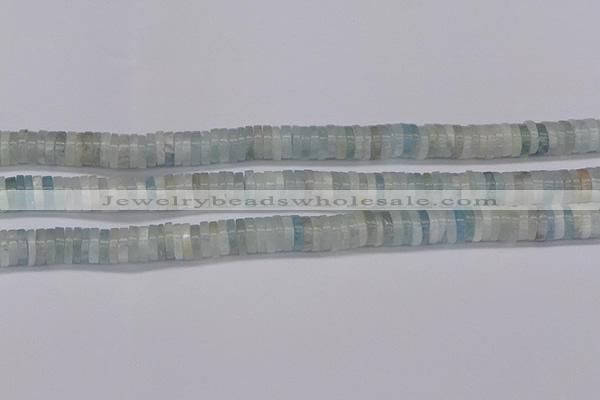 CRB1003 15.5 inches 2*7mm heishi aquamarine beads wholesale