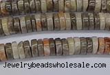 CRB1010 15.5 inches 2*4mm heishi chrysanthemum agate beads