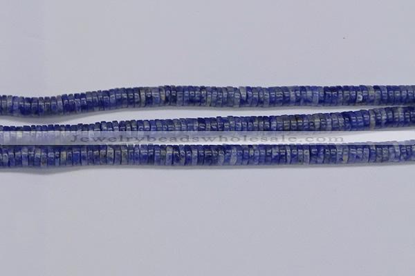 CRB1022 15.5 inches 2*6mm heishi sodalite beads wholesale