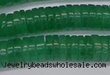 CRB1033 15.5 inches 2*7mm heishi green aventurine beads wholesale