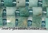 CRB1068 15.5 inches 4*6mm - 5*6mm faceted tyre amazonite beads