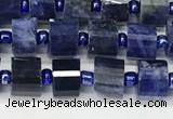 CRB1072 15.5 inches 4*6mm - 5*6mm faceted tyre sodalite beads