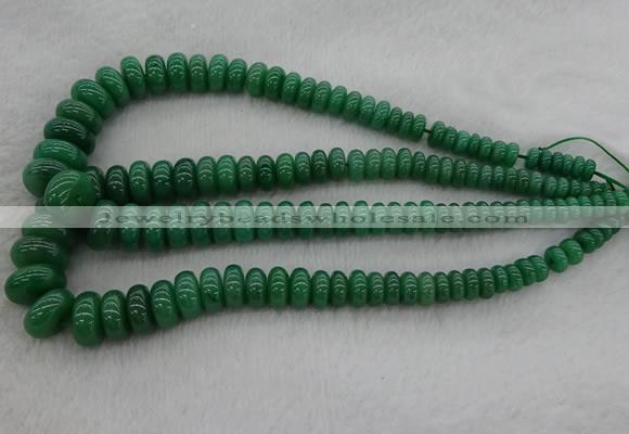 CRB1107 15.5 inches 5*8mm - 9*18mm rondelle green aventurine beads