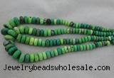 CRB1108 15.5 inches 5*8mm - 9*18mm rondelle grass agate beads