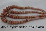 CRB1111 15.5 inches 5*8mm - 9*18mm rondelle moonstone beads