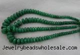 CRB1127 15.5 inches 5*8mm - 9*18mm faceted rondelle green aventurine beads