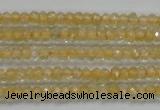 CRB114 15.5 inches 3*4.5mm faceted rondelle citrine gemstone beads