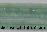 CRB115 15.5 inches 3*4.5mm faceted rondelle amazonite beads