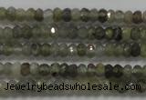 CRB118 15.5 inches 3*5mm faceted rondelle labradorite beads