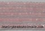 CRB119 15.5 inches 3*5mm faceted rondelle rose quartz beads