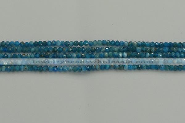 CRB1203 15.5 inches 3*4mm faceted rondelle apatite beads