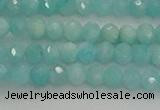 CRB1216 15.5 inches 4*6mm faceted rondelle amazonite beads