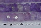 CRB1271 15.5 inches 5*8mm faceted rondelle lavender amethyst beads