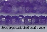 CRB1275 15.5 inches 5*8mm faceted rondelle lavender amethyst beads