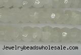 CRB1278 15.5 inches 4*6mm faceted rondelle white moonstone beads