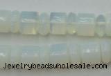 CRB135 15.5 inches 6*12mm & 10*12mm rondelle opal beads