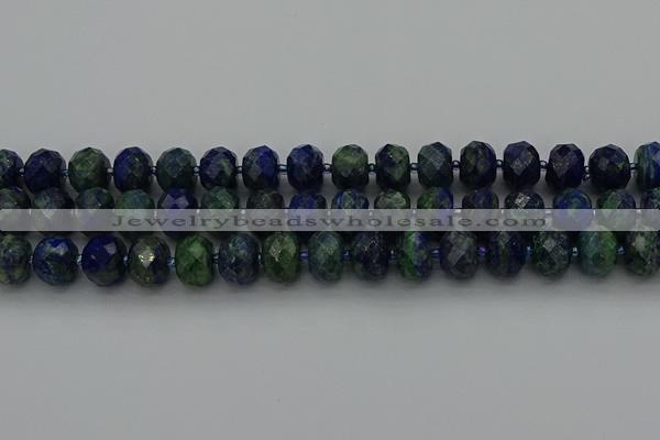 CRB1454 15.5 inches 8*10mm faceted rondelle chrysocolla beads