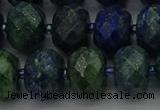 CRB1455 15.5 inches 10*14mm faceted rondelle chrysocolla beads