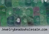 CRB1463 15.5 inches 4*6mm faceted rondelle fluorite beads