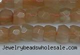 CRB1468 15.5 inches 4*6mm faceted rondelle moonstone beads