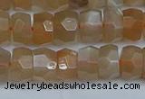 CRB1469 15.5 inches 5*8mm faceted rondelle moonstone beads