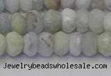 CRB1824 15.5 inches 5*7mm faceted rondelle aquamarine beads