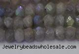 CRB1852 15.5 inches 4*6mm faceted rondelle labradorite beads