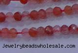 CRB1860 15.5 inches 2*3mm faceted rondelle south red agate beads