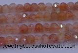 CRB1872 15.5 inches 2*3mm faceted rondelle sunstone beads