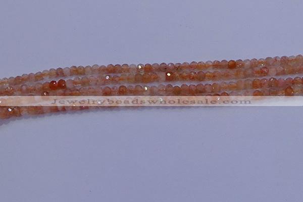 CRB1872 15.5 inches 2*3mm faceted rondelle sunstone beads