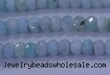 CRB1894 15.5 inches 2.5*4mm faceted rondelle larimar beads