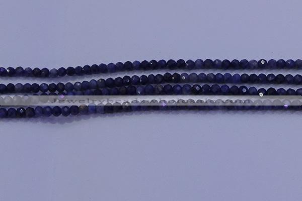 CRB1903 15.5 inches 2*3mm faceted rondelle sapphire beads