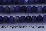 CRB1904 15.5 inches 2.5*4mm faceted rondelle sapphire beads