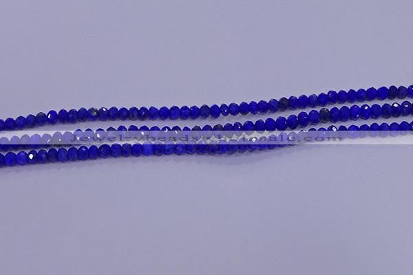 CRB1910 15.5 inches 2.5*4mm faceted rondelle lapis lazuli beads