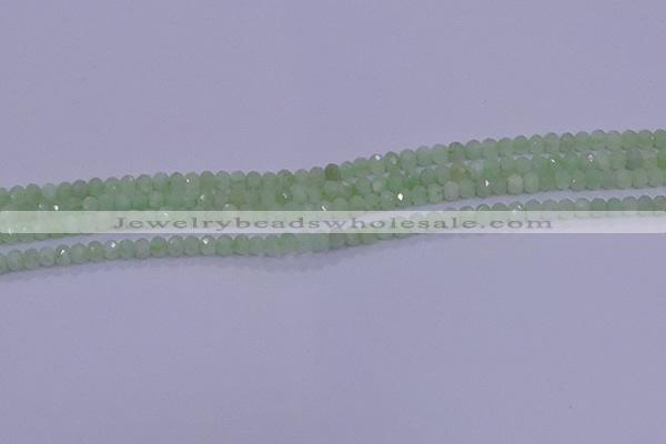 CRB1912 15.5 inches 2*3mm faceted rondelle green opal beads