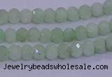 CRB1913 15.5 inches 2.5*4mm faceted rondelle green opal beads