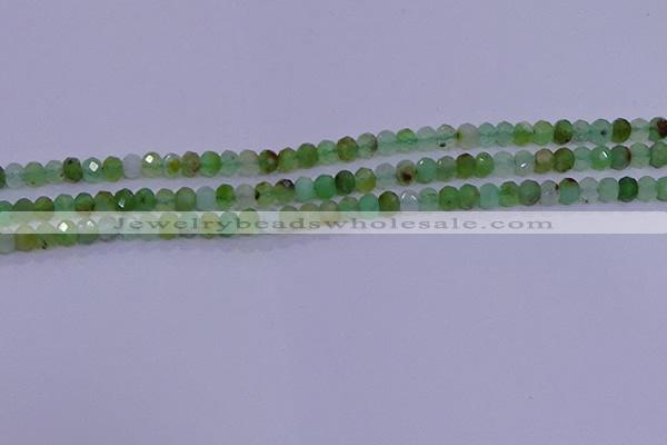 CRB1916 15.5 inches 2.5*4mm faceted rondelle Australia chrysoprase beads