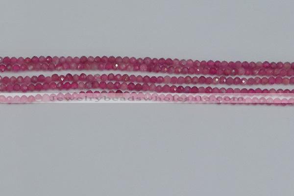 CRB1935 15.5 inches 2*3mm faceted rondelle pink tourmaline beads