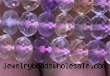 CRB1943 15.5 inches 4*6mm faceted rondelle ametrine beads