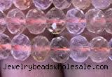 CRB1949 15.5 inches 4*6mm faceted rondelle citrine gemstone beads