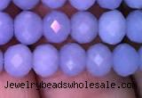 CRB1983 15.5 inches 4*6mm faceted rondelle blue angel skin gemstone beads