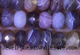 CRB1994 15.5 inches 4*6mm faceted rondelle Botswana agate beads