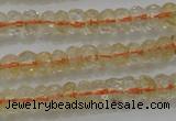 CRB221 15.5 inches 2.5*4mm faceted rondelle citrine gemstone beads