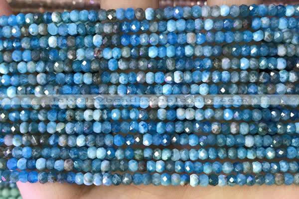 CRB2233 15.5 inches 2*3mm faceted rondelle apatite beads