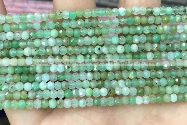 CRB2239 15.5 inches 2*3mm faceted rondelle Australia chrysoprase beads