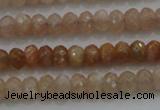 CRB224 15.5 inches 2.5*4mm faceted rondelle moonstone beads