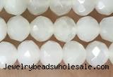 CRB2255 15.5 inches 3*4mm faceted rondelle white moonstone beads