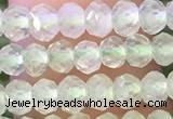 CRB2258 15.5 inches 3*4mm faceted rondelle prehnite beads